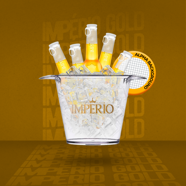 BAR DEPÓSITO BALDE IMPÉRIO GOLD CERVEJA PNG