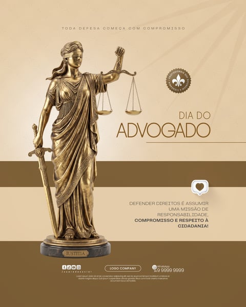 HOMENAGEM DIA DO ADVOGADO SOCIAL MEDIA PSD EDITÁVEL 4