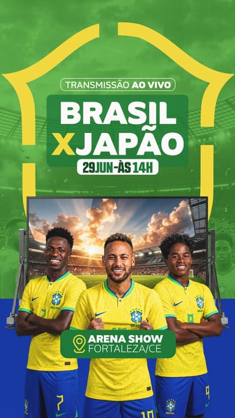56 FLYER EVENTO TRANSMISSÃO AO VIVO COPA DO MUNDO BRASIL