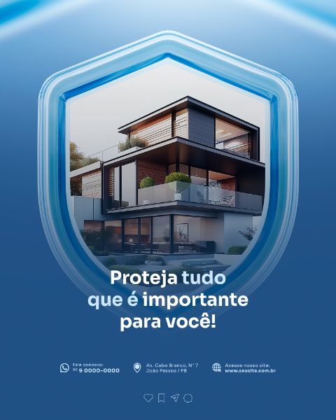 PROTEJA O QUE É MAIS IMPORTANTE SEGURO SOCIAL MEDIA POST VERTICA