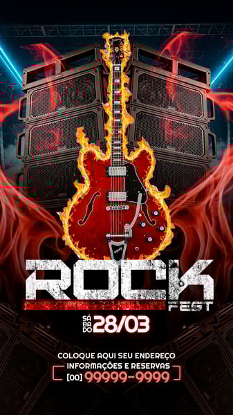 FLYER STORY EVENTO SHOW ROCK SOCIAL MEDIA PSD EDITÁVEL 06