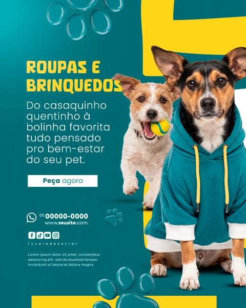 Social Media Pet Shop PSD Editável 4