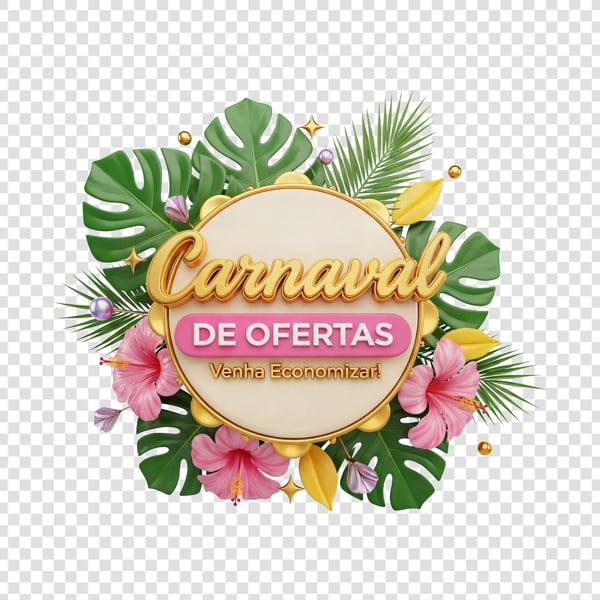 SELO 3D CARNAVAL DE OFERTAS VENHA ECONOMIZAR 07