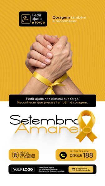 STORY SETEMBRO AMARELO MÊS DE PREVENÇÃO AO SUICÍDIO SOCIAL MEDIA PSD EDITÁVEL 06