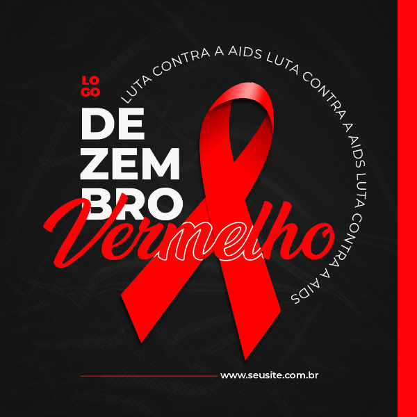 DEZEMBRO VERMELHO LUTA CONTRA A AIDS APOIE ESSA CAUSA