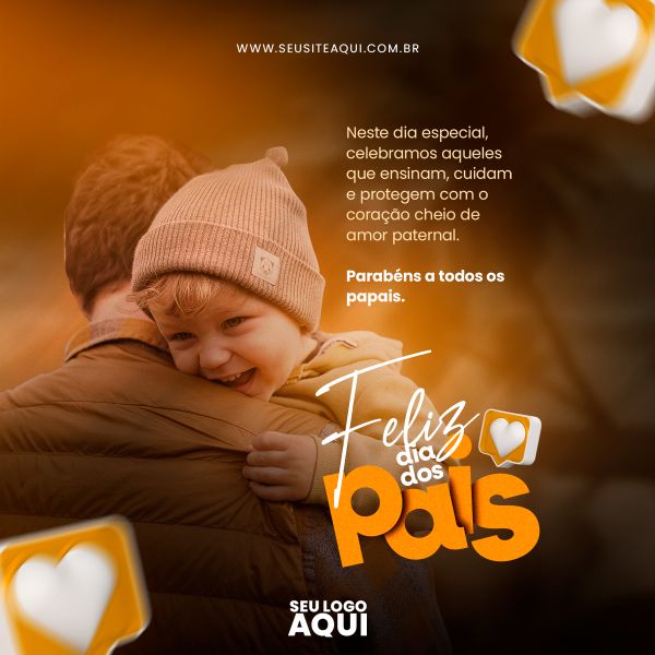 FEED QUADRADO - FELIZ DIA DOS PAIS | SOCIAL MEDIA | PSD EDITÁVEL