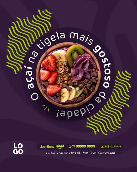 SOCIAL MEDIA -  AÇAÍ - AÇAITERIA