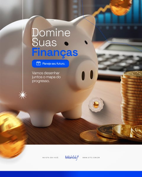 INVESTIMENTOS INTELIGENTES RENDA FIXA E VARIÁVEL FINANÇAS SOCIAL MEDIA PSD EDITÁVEL