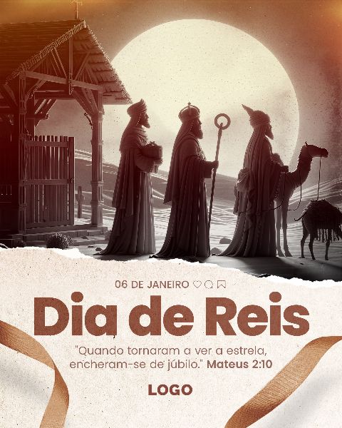 SOCIAL MEDIA - 06 JANEIRO DIA DE REIS