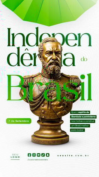INDEPENDÊNCIA DO BRASIL 7 DE SETEMBRO STORY SOCIAL MEDIA EDITÁVEL