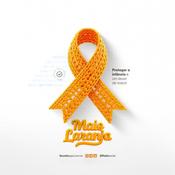 PRV MAIO LARANJA - COMBATE AO ABUSO E À EXPLORAÇÃO SEXUAL INFANTIL SOCIAL MEDIA P5D EDITÁVEL (14)