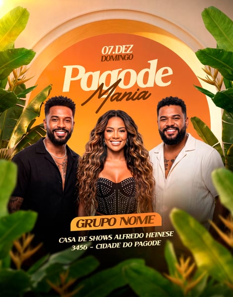 FLYER PAGODE MANIA TROPICAL PSD TEMPLATE