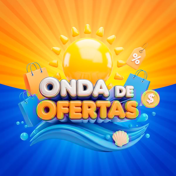 SELO 3D PARA OFERTAS DE VERÃO MODELO 06