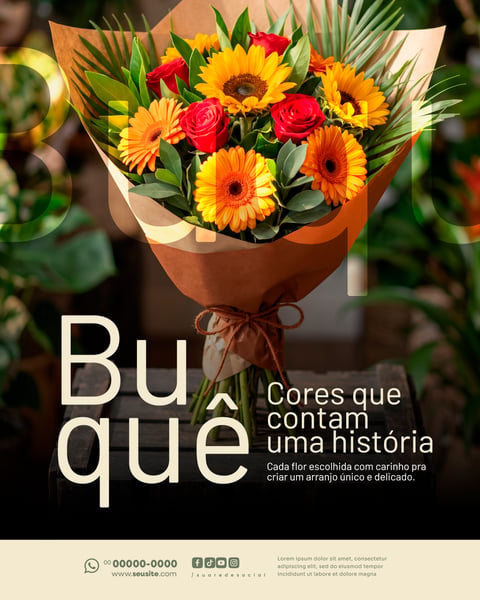 FLORICULTURA SOCIAL MEDIA PSD EDITÁVEL 5
