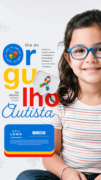 DIA DO ORGULHO AUTISTA 18 DE JUNHO STORY SOCIAL MEDIA PSD EDITÁVEL 4