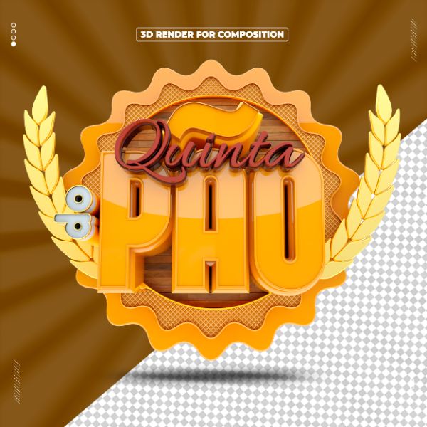 SELO 3D QUINTA DO PÃO