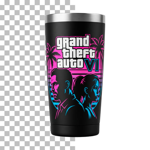 COPO TEMÁTICO GTA 6 PSD EDITÁVEL