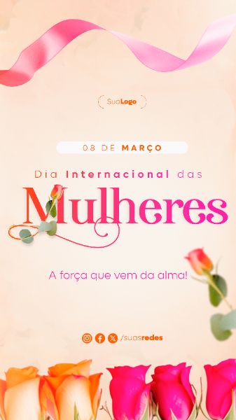 DIA INTERNACIONAL DA MULHER SOCIAL MEDIA POST STORY