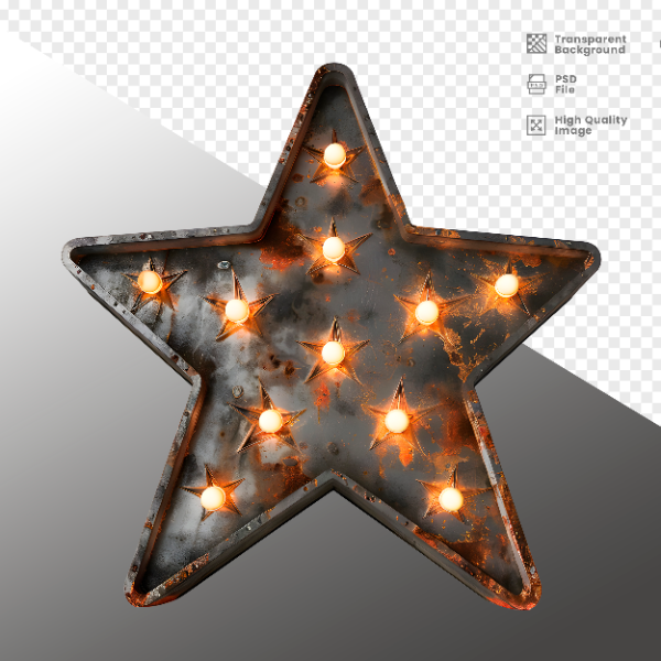 ELEMENTE DE FERRO COM LUZ - ELEMENTO 3D PARA COMPOSIÇÃO - IRON