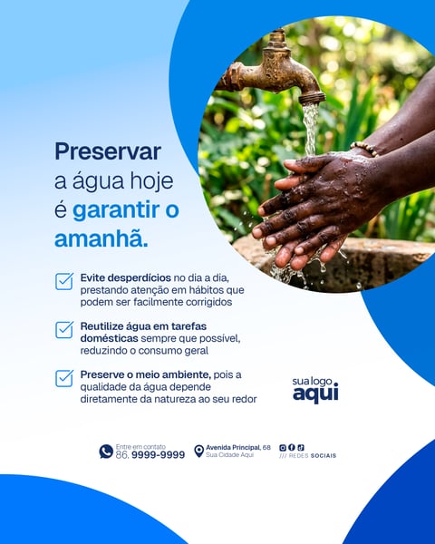 Social Media Meio Ambiente Preservação da Água