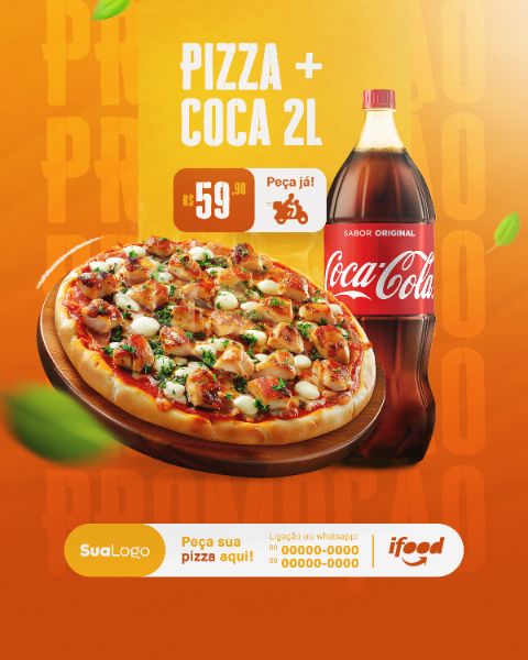 HAMBURGUERIA E PIZZARIA SOCIAL MEDIA POST FEED VERTICAL