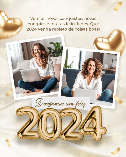 SOCIAL MEDIA - ANO NOVO FELIZ 2024 - NEW YEAR HAPPY 2024 - 38 FEED