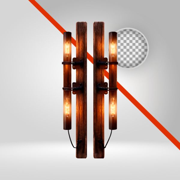 LUZ EM MADEIRA 3D , LUZES SPOT, FARÓIS, LANTERNA, LÂMPADA, ELEMENTO PNG, FUNDO TRANSPARENTE, ILUMINAÇÃO, CARTAZ