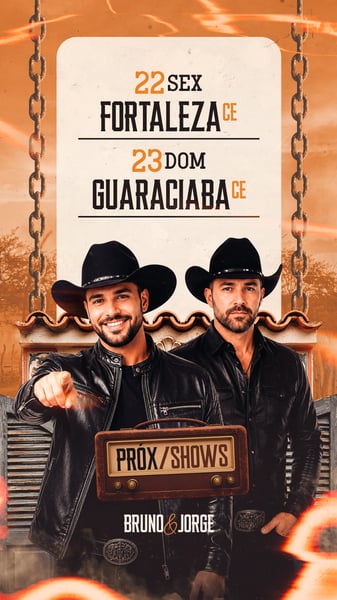 09 - FLYER AGENDA PRÓXIMOS SHOWS STORY PSD EDITÁVEL