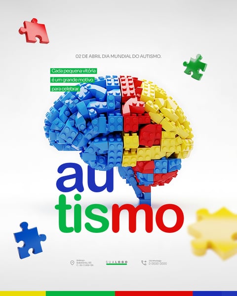 CONSCIENTIZAÇÃO AUTISMO 02 DE ABRIL SOCIAL MEDIA PSD EDITÁVEL 2