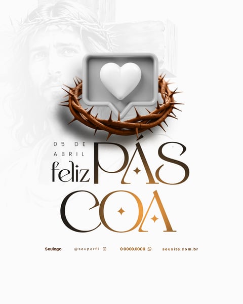 FELIZ PÁSCOA FLYER SOCIAL MEDIA PSD 4