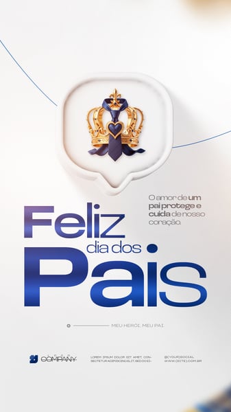 FELIZ DIA DOS PAIS MÊS DE AGOSTO PAI FLYER SOCIAL MEDIA PSD EDITÁVEL 7 STORY