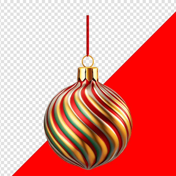 ENFEITE NATALINO BOLA PARA COMPOSIÇÃO PNG TRANSPARENTE SEM FUNDO