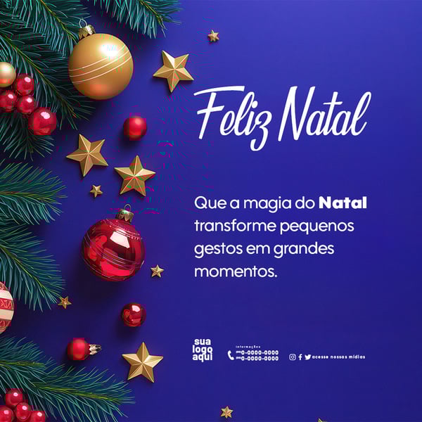 MENSAGEM NATALINA FELIZ NATAL E BOAS FESTAS 7