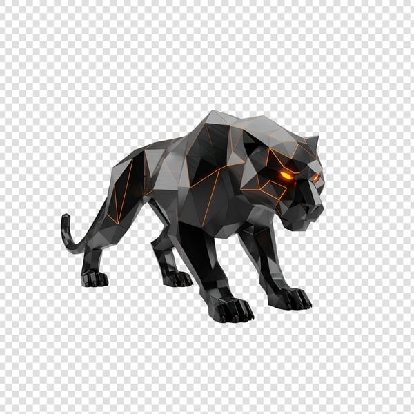 PANTERA NEGRA METALICA, FUTURISTA COM LUZES NEON (1)