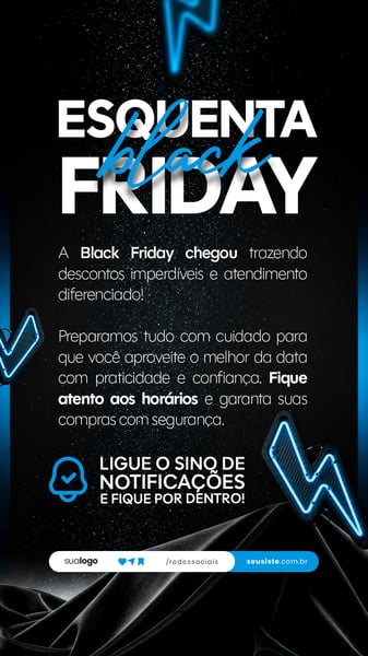 BLACK FRIDAY AVISO COMUNICADO ANÚNCIO STORY SOCIAL MEDIA PSD EDITÁVEL 8