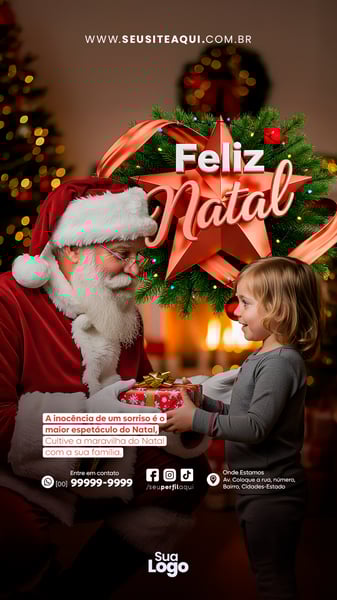 STORY FELIZ NATAL BOA FESTAS 25 DE DEZEMBRO SOCIAL MEDIA PSD EDITÁVEL 8