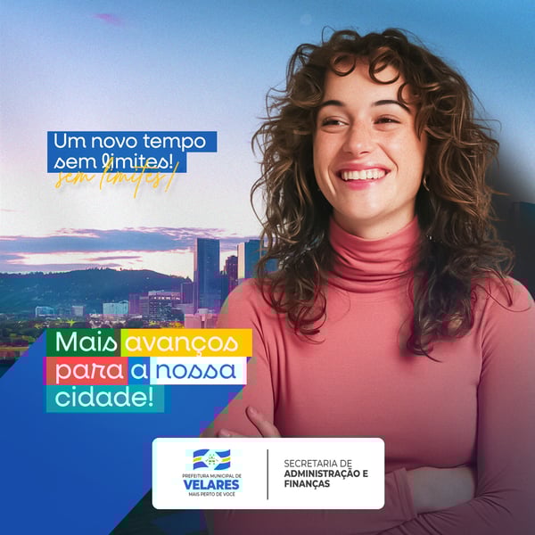 PREFEITURA UM NOVO TEMPO AVISO INFORME COMUNICADO SOCIAL MEDIA PSD EDITÁVEL