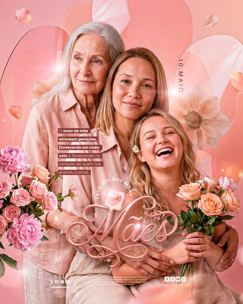 DIA DAS MÃES 10 DE MAIO SOCIAL MEDIA PSD EDITÁVEL 4