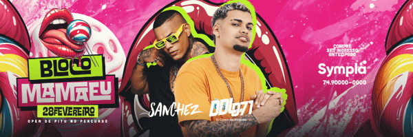 FLYER EVENTO CARNAVAL BLOCO MAMAEU CARROSSEL PSD EDITÁVEL