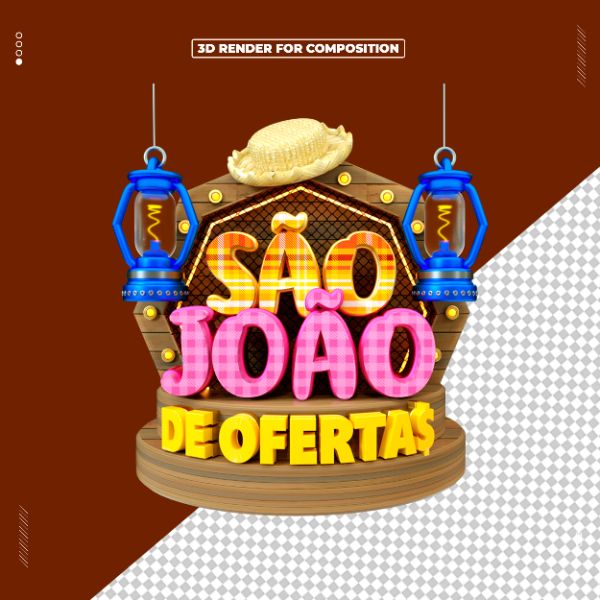 SELO 3D SÃO JOÃO DE OFERTAS