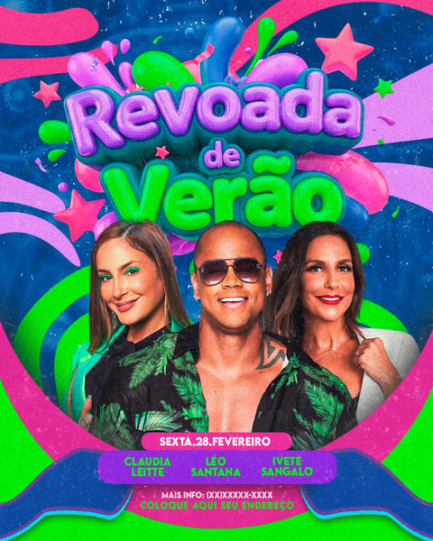 FLYER PARA EVENTOS REVOADA DE VERÃO 2 FEED