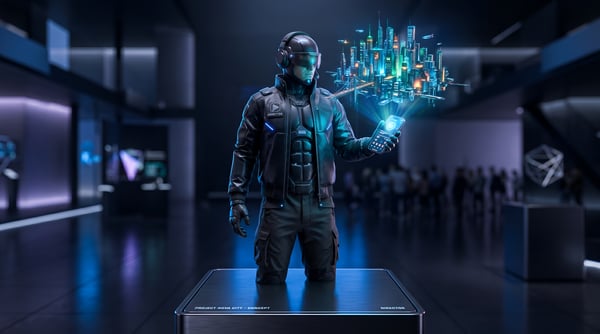 HUMANO FUTURISTA TECNOLOGIA SLEEK MODERN 01