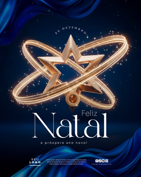 FELIZ NATAL 25 DE DEZEMBRO SOCIAL MEDIA PSD EDITÁVEL 4
