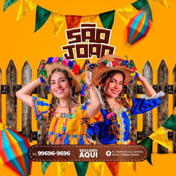 FESTA JUNINA, SÃO JOÃO | SOCIAL MEDIA | PSD EDITÁVEL