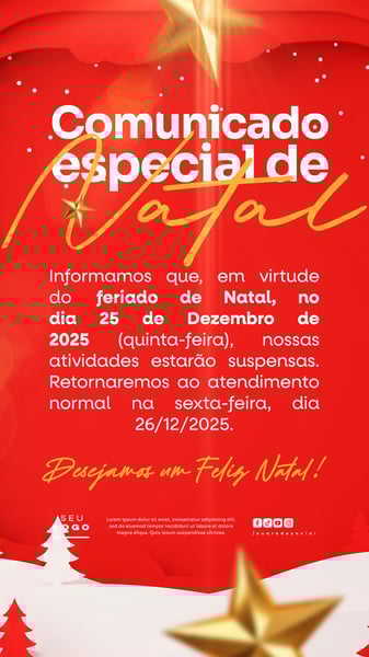 COMUNICADO / AVISO  NATAL