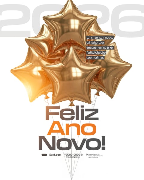 FEED FELIZ ANO NOVO 13 SOCIAL MEDIA PSD EDITÁVEL