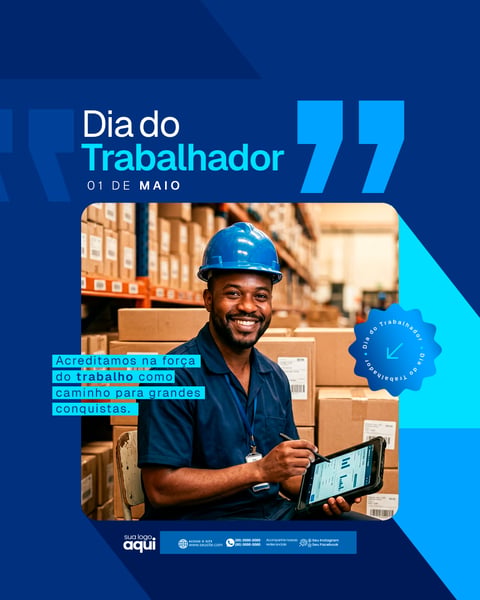 Social Media Dia do Trabalhador PSD Editável
