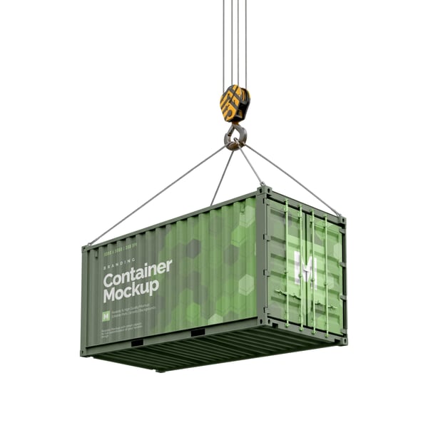 CONTAINER PSD EDITÁVEL MOCKUP