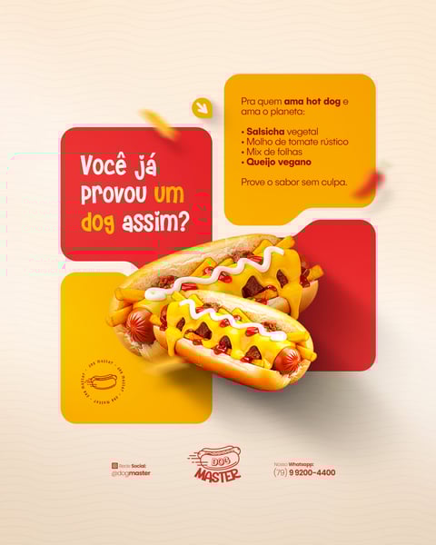 HOT DOG CARDÁPIO LANCHE CACHORRO QUENTE PROMOÇÃO HAMBURGUERIA LANCHONETE PSD EDITÁVEL