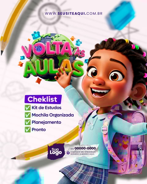 FEED ESCOLA VOLTA ÀS AULAS SOCIAL MEDIA PSD EDITÁVEL 8